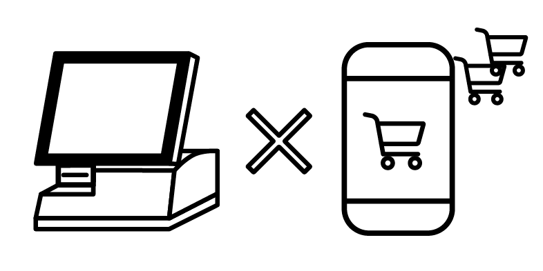 POSシステムとショッピングカート連携のイメージ画像