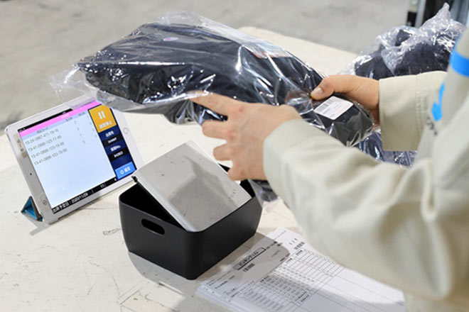 導入した10台のUF-2200は、入出荷や棚卸、探索に大活躍している