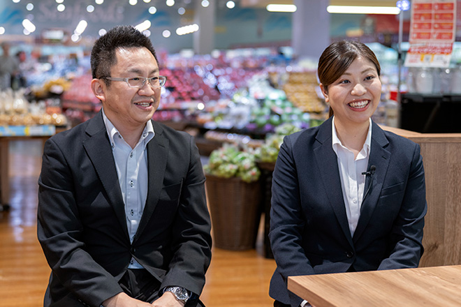 韮澤光司様（左）と風間千晶様（右）の写真