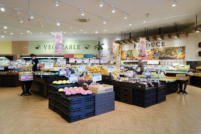 地物商品が中心に並ぶ、さえきセルバ本店イメージ