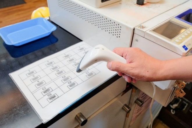 バーコードを読み取るだけで会計完了のイメージ