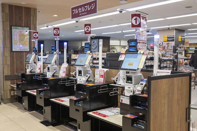 東急ストア中目黒本店のフルセルフレジのイメージ