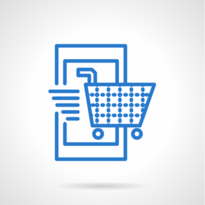 ショッピングカートのイラスト画像