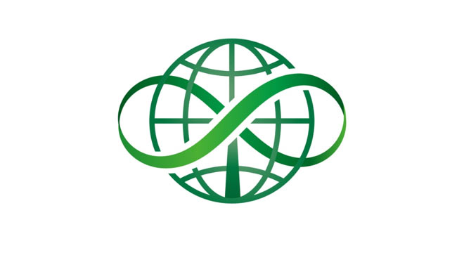 メタバース空間にてショッピングしている女性のイラスト画像