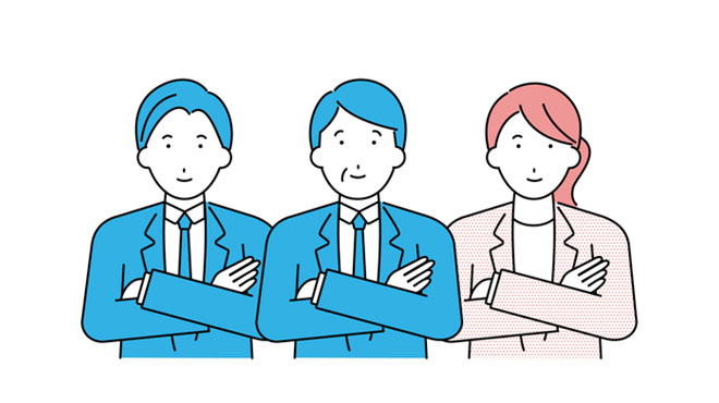 安心して働くスタッフのイメージ画像