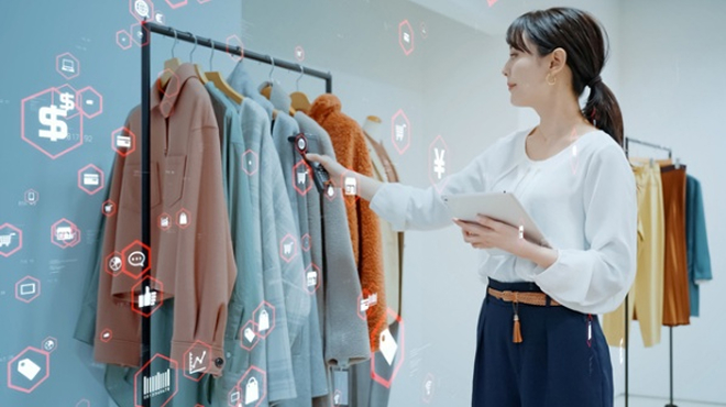 RFIDを活用するアパレルショップのイメージ画像