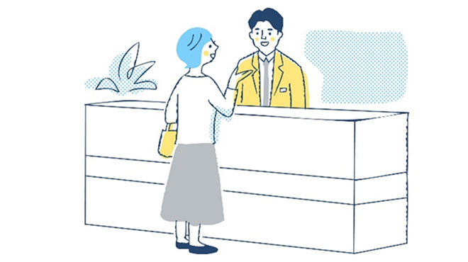 サービスカウンターのイメージ画像