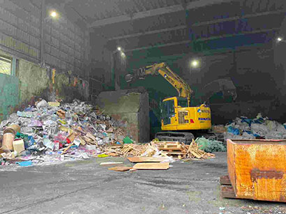 産業廃棄物処理工程視察