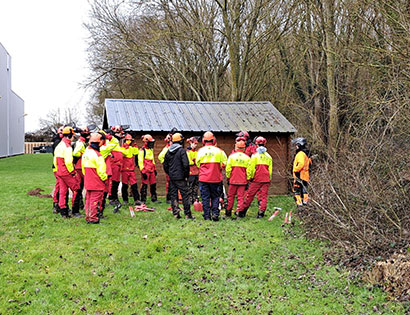 事業所及び周辺の森林清掃・整備活動