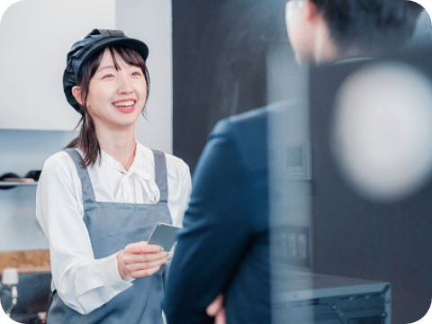 POSシステムを
        情報共有のハブとして活用のイメージ