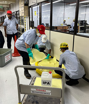 化学物質取扱緊急時対応訓練