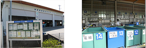 エコステーション全景／分別収集