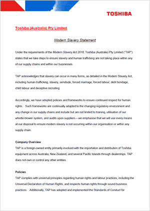 TAP Statement 2026