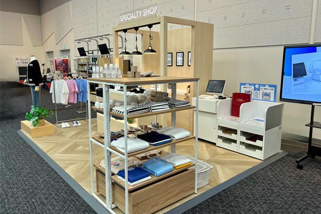 衣料品店の展示のイメージ画像