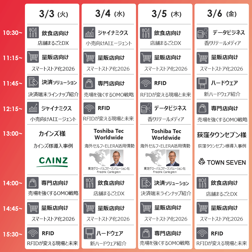 タイムテーブル