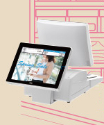 POSレジの客面ディスプレイのイメージ画像