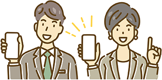 デジタルで一元管理で従業員とのスムーズなコミュニケーションのイメージ画像