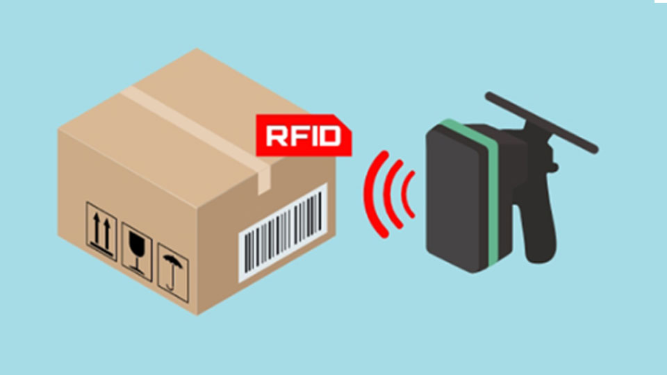 RFIDによる院内物流の効率化のハンドリーダー使用イメージ画像