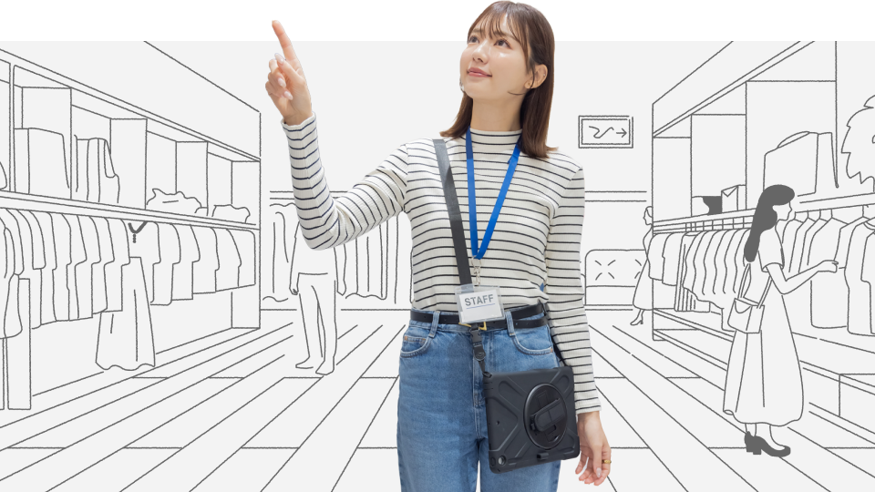 衣料店スタッフのイメージ画像