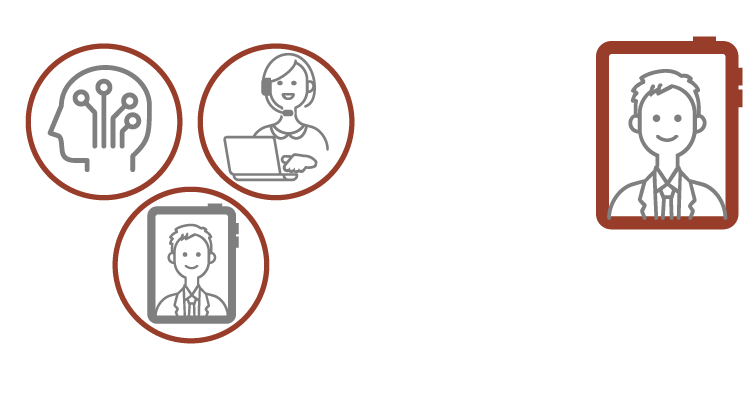 専用端末が不要のイラスト