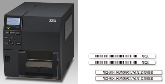 B-EX4T3-HS13-Rの製品イメージ、「ラベル長3mmの小ラベル」の写真