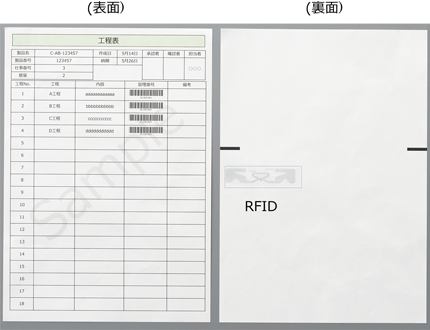 e-STUDIO4525AC RFID出力イメージ