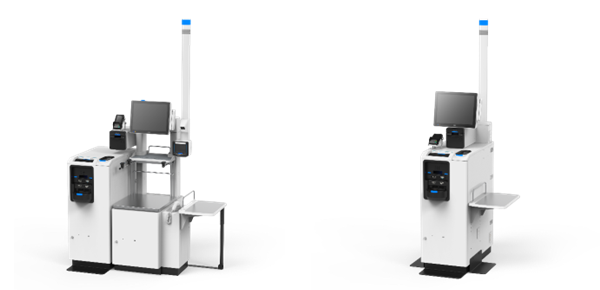 現金・キャッシュレス会計対応セルフレジ「SS-N1G」と会計機「SS-N1K」の画像