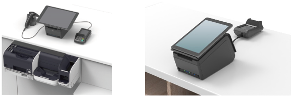 タブレットPOS端末と決済端末のイメージ画像