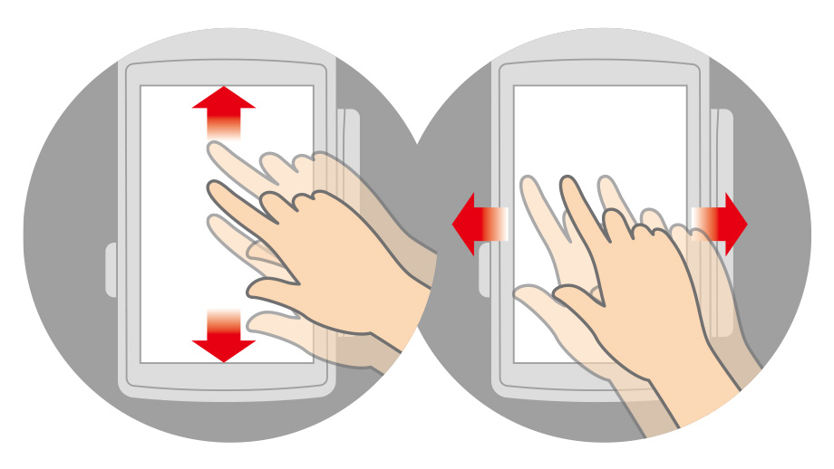 スマホ感覚の軽快タッチ操作