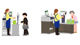 チェックアウトカウンター イメージ