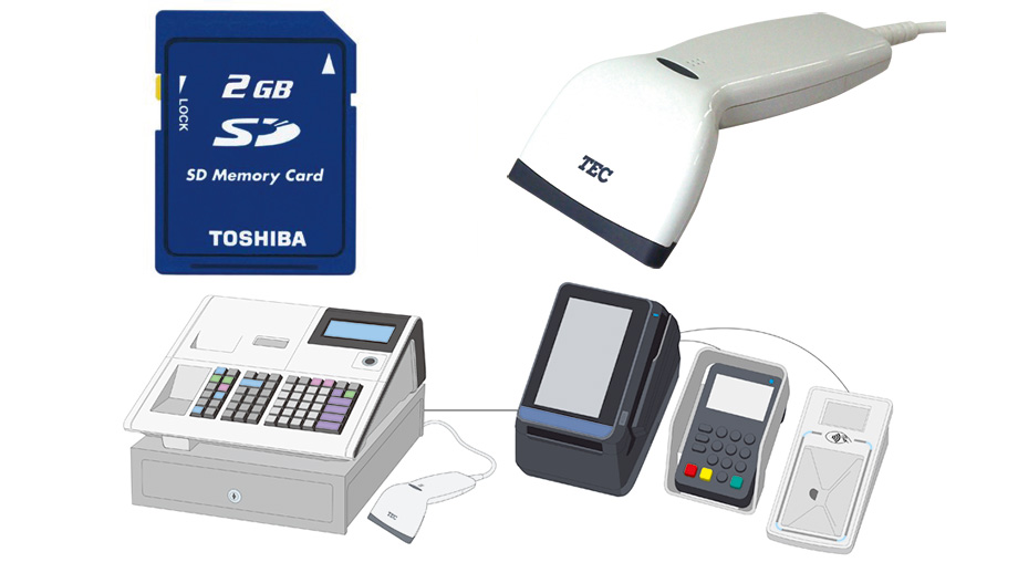 SDメモリーカード、スキャナ、プリンタ、カードシステムなど様々な機器に対応可能