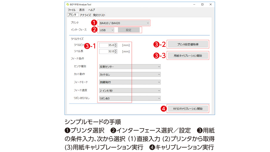 ラベルプリンタ　BA420T