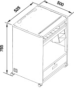 標準型 TSU-PT-6800CF2寸法図