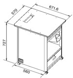 VT-280-S対応型 TSU-PT-280CF2-VT-4寸法図