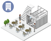 オフィスビル内コンビニのイメージ画像