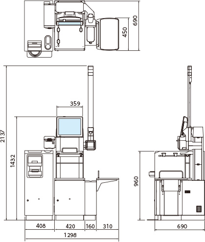外形寸法図のイメージ