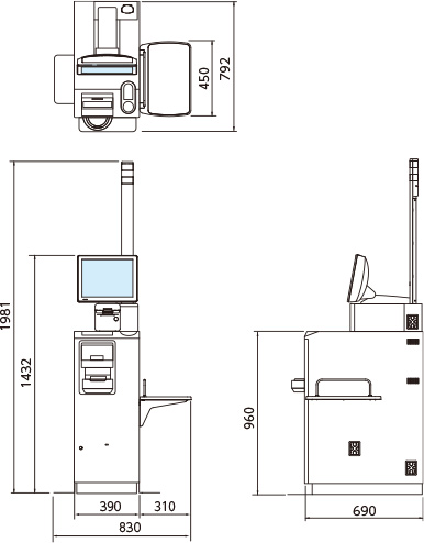 外形寸法図のイメージ