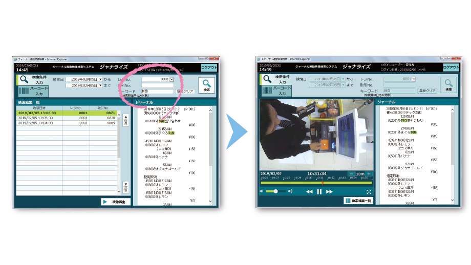 映像とジャーナルを自動でリンクのイメージ