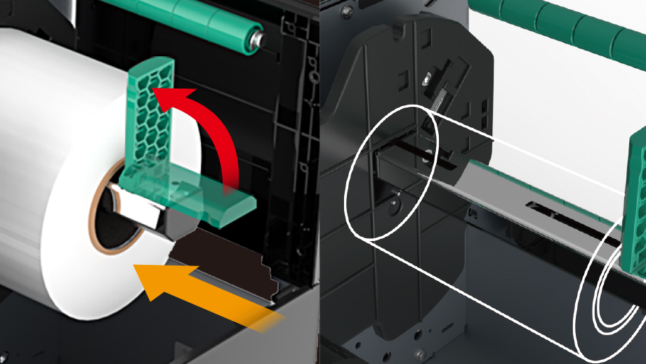 交換作業を効率化する給紙構造