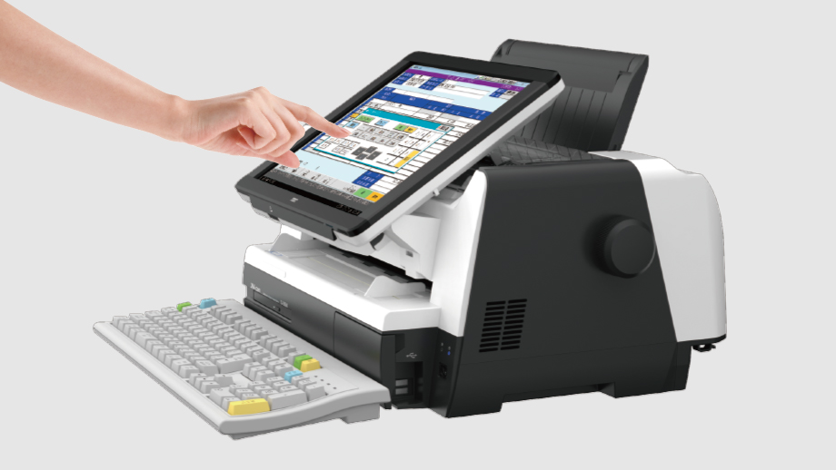 立ったままでも扱いやすいスピーディ操作のイメージ