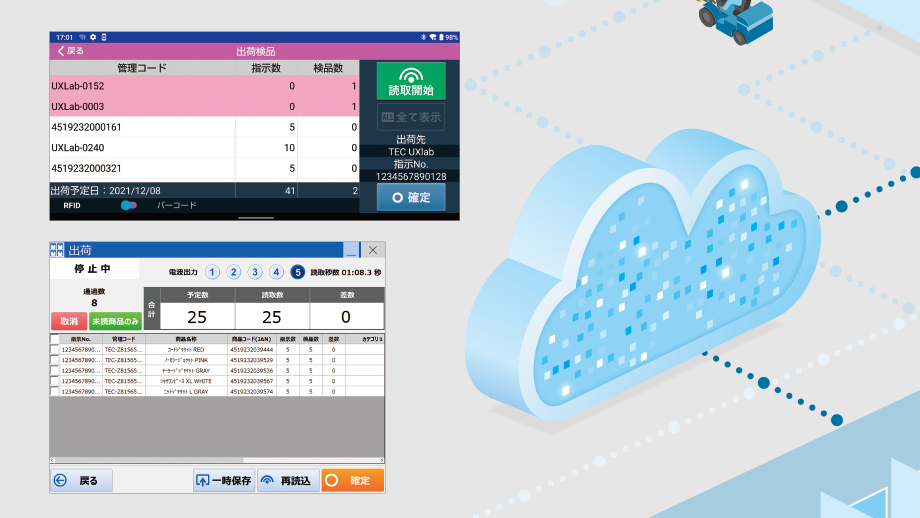 クラウド連携による業務データの一元管理のイメージ画像