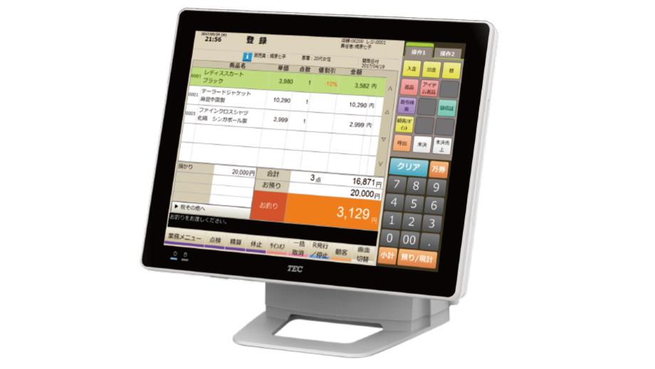 ショッピングセンター向けPOSシステム ShopWorks 7G テナント イメージ