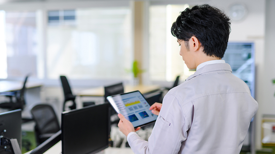 タブレット操作のイメージ画像