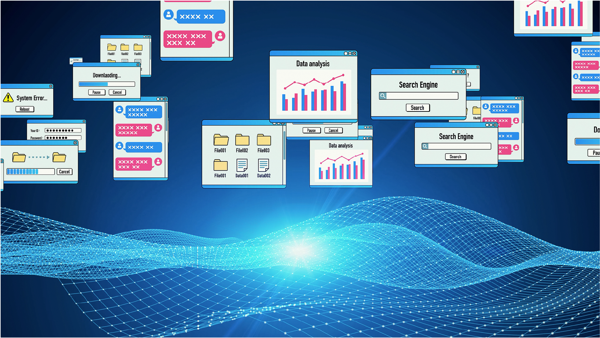 ネットワークを常時監視と迅速対応のイメージ画像
