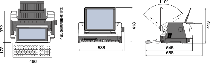 SJ-9600外形寸法図