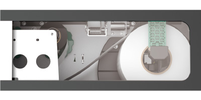 残ラベル量が見てすぐわかる大型窓のイメージ