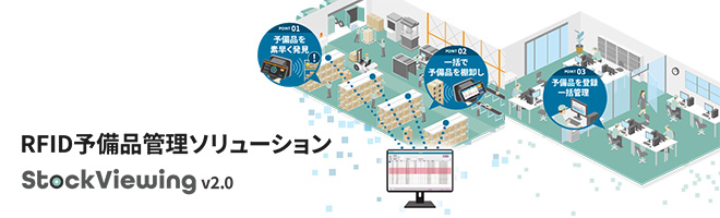 RFID予備品管理ソリューション Stock Viewing