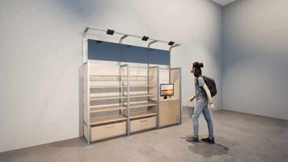 「TTG-SENSE SHELF」の設置イメージ画像