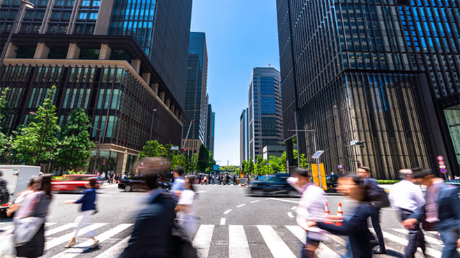オフィス街や繁華街のイメージ画像
