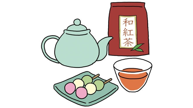 和紅茶のイラストイメージ